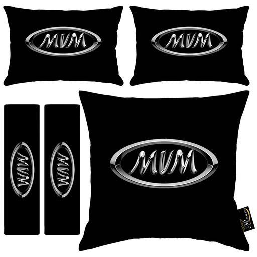 پشت گردنی صندلی خودرو و کاور کمربند ایمنی رنس مدل RR9-40925 به همراه کوسن